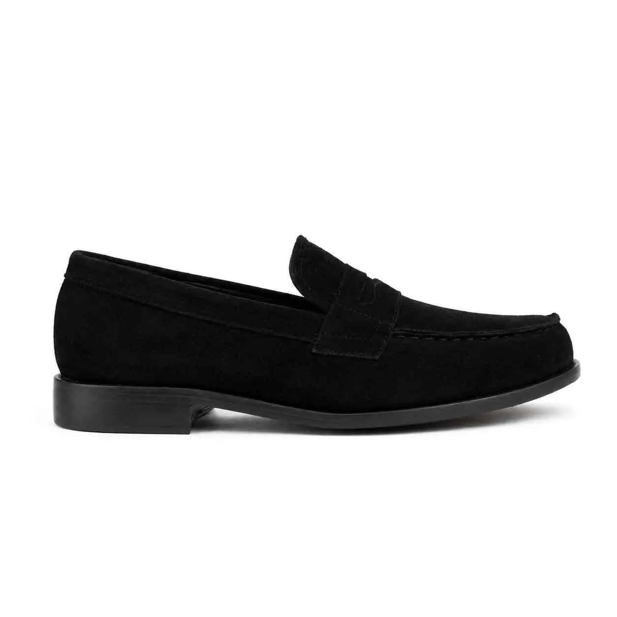 Moccasin pour homme confort 264  noir daim miniature